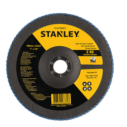 Disco Flap P80 Conico 7´´ 180mm Stanley STA7080FZ ... - FERTEK FERRAMENTAS