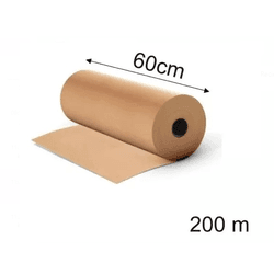 Papal Kraft Madeira Reciclado 60Gr 60cm X 200 Metr... - FERTEK FERRAMENTAS