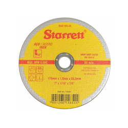 Disco Corte 7 x 3mm Aco Inox Starret I-PLUS 3m - 7... - FERTEK FERRAMENTAS