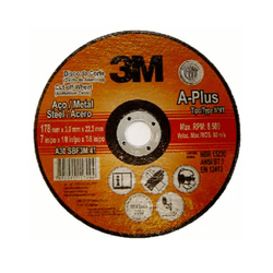 Disco Corte 115mm x 3mm (4 1/2) 3m A-Plus - 1699 - FERTEK FERRAMENTAS