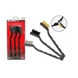 Jogo de Escova Aco 3 PCS com Cabo Plastico MTX 748... - FERTEK FERRAMENTAS