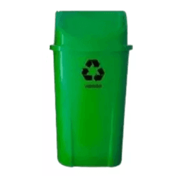 Lixeira Basculante 60L VERDE Coleta Seletiva Com A... - FERTEK FERRAMENTAS