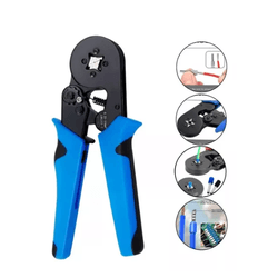 Alicate Prensa Terminal Crimpar Tubular 0,25mm a 1... - FERTEK FERRAMENTAS