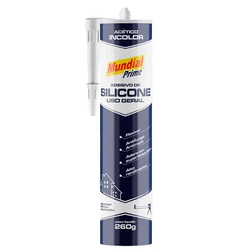 Silicone ACETICO Incolor 260Gr Mundial Prime Valid... - FERTEK FERRAMENTAS