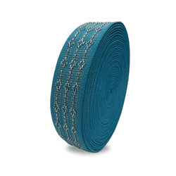 Elástico Textura c/ Lurex Prata - E0060 32mm 4238 ... - FILASTIC