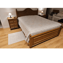 Cama Siena Luxo - Madeira Maciça - Móveis de Grama... - Flavio Comercio de Moveis de Gramado Ltda