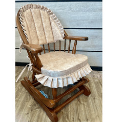 Cadeira de Balanço Elefante Bege 90/40 x 60 x 50 -... - Flavio Comercio de Moveis de Gramado Ltda