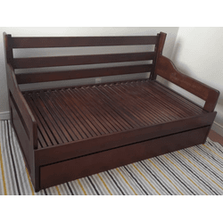 Sofa Cama Tricama Tamandare - Madeira Maciça - Móv... - Flavio Comercio de Moveis de Gramado Ltda