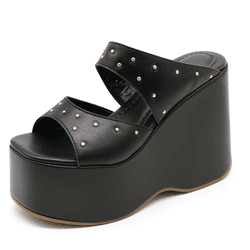 Tamanco Feminino Anabela Plataforma Flor da Pele 1... - Flor da Pele Calçados Femininos