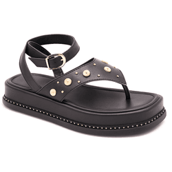 Sandália Flatform Feminina Papete Tiras Fivela 234... - Flor da Pele Calçados Femininos