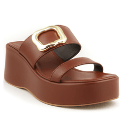Tamanco Feminino Plataforma Salto Médio 5205 Flote... - Flor da Pele Calçados Femininos