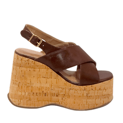 Sandália Feminino Anabela Cortiça Plataforma 18217... - Flor da Pele Calçados Femininos