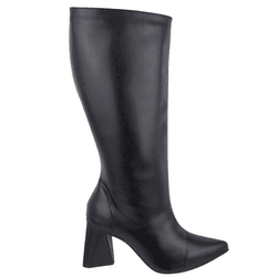 Bota Feminina Cano Alto 23020 Floter Preto - Flor da Pele Calçados Femininos