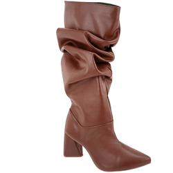 Bota Feminina Cano Alto 23021 Floter Cacau - Flor da Pele Calçados Femininos