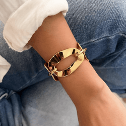 Pulseira orgânica - PUL0009 - Florenza Semijoias