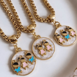 Colar Personalizado Madrepérola Filhos - COL0009 - Florenza Semijoias