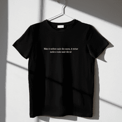 T-shirt feminina Básica Preta 100% Algodão - Flow You