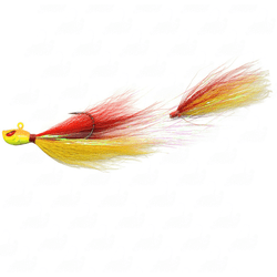 Isca Yara Killer Jig 6/0 17g Cor Vermelho e Amarelo - Focanapesca