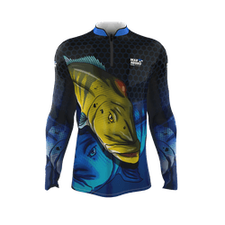Camiseta Masculina Mar Negro Fishing Tucunare Azul I 2021 - Focanapesca