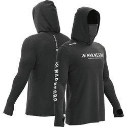 Camisa de Pesca Mar Negro X-Protection 360 c/ Capuz, Buffer de Proteção e Filtro UV FPS50+