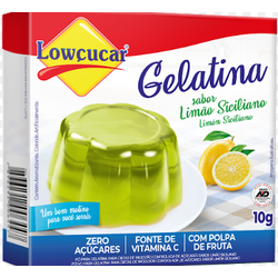 GELATINA ZERO LOWÇUCAR LIMAO SICILIANO 10 G - PADRÃO FONZAR