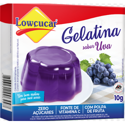 GELATINA ZERO LOWÇUCAR UVA 10 G - PADRÃO FONZAR