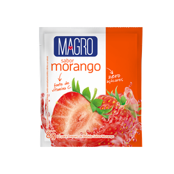 REFRESCO MAGRO DIET MORANGO 15X8G - PADRÃO FONZAR