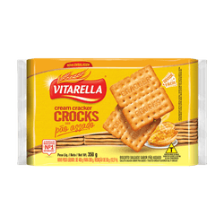 BISCOITO VITARELLA CREAM CRACKER CROCKS PAO ASSADO... - PADRÃO FONZAR