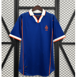 Camisa Holanda Away II 1998 - Azul - Retrô Masculi... - CATALOGO