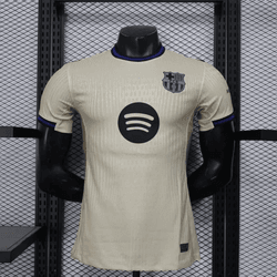 Camisa Barcelona Away 25/26 - Bege - Jogador Mascu... - Tailandesas Atacado