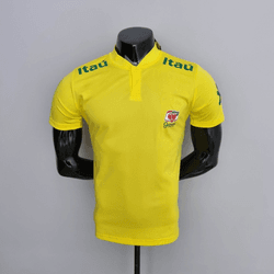 22/23 Brasil Gola Baixa Polo - Amarela - torcedor ... - Tailandesas Atacado