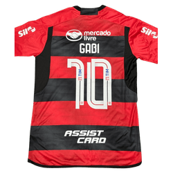 Camisa Flamengo Home 2023 - Gabi 10 + Patrocínio -... - Atk Brasil