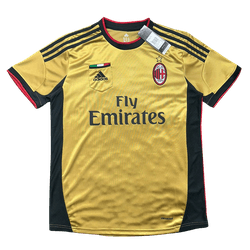 Camisa RetrÔ AC Milan Away II - 13/14 - DOURADA - ... - FUTCAMISA