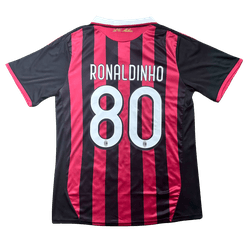 Camisa RetrÔ AC Milan RONALDINHO 80 - 2009/10 - RE... - Atk Brasil