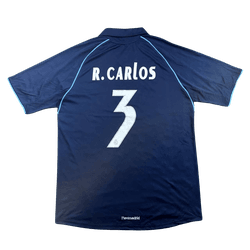 Camisa Retrô Real Madrid Away II R. CARLOS 3 - 200... - FUTCAMISA