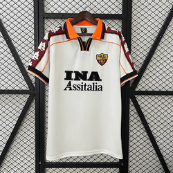 Camisa Retrô Roma Home I 1998 - Branca - Masculina... - Tailandesas Atacado