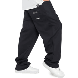 Calça Sarja Reta XXL Co Preta Big Oversize