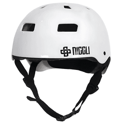 Capacete Niggli Iron Pro N1 Branco para skate e Patins - 625... - 775 Franca
