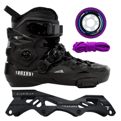 Patins Custom+ Base Revolt + 2 Jogos hardweels fitness + cad... - 775 Franca