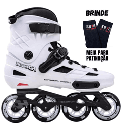 Patins New Skull II Branco Inline H... - 775 Franca