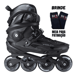 Patins Volt + 2.0 Preto Inline Free... - 775 Franca