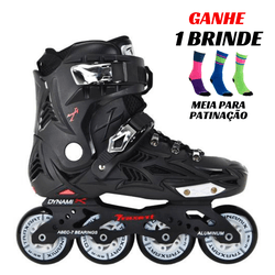 Patins Inline Freestyle Traxart Dynamix Preto - 8694330200 - 775 Franca