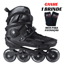 Patins Volt + 2.0 Preto Inline Freestyle Traxart 80mm Abec-9... - 775 Franca