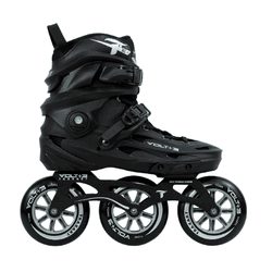 Patins Inline Freestyle Volt +3 Preto 110MM 3 Rodas Abec9 Tr... - 775 Franca