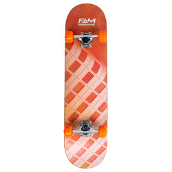 Skate Completo Street Iniciante Fam Laranja Urbano - 4380370... - 775 Franca