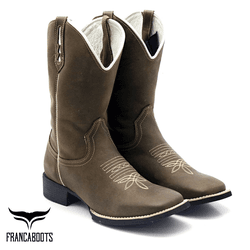 BOTA TEXANA FRANCA BOOTS BICO QUADRADO LISA - 2019... - FRANCABOOTS 
