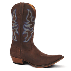 BOTA TEXANA MASCULINA COURO CRAZY HORSE CAFÉ - Sv2... - FRANCABOOTS 