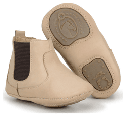 BOTINA BEBÊ COUNTRY INFANTIL EM COURO MARFIM - CP2... - FRANCABOOTS 