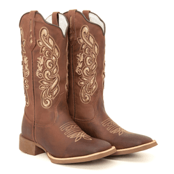 BOTA TEXANA FEMININA BORDADA A LASER FB120 - FB202... - FRANCABOOTS 