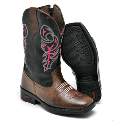 BOTA TEXANA COUNTRY feminina INFANTIL BORDADA - F... - FRANCABOOTS 